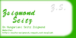 zsigmond seitz business card